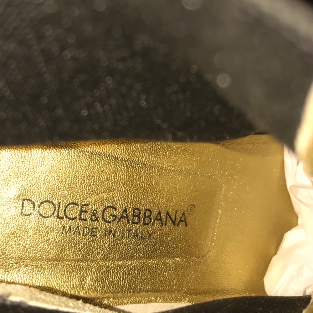 EUC ✨Dolce and Gabbana Tan and Black Suede Bootie - Picture 4 of 12